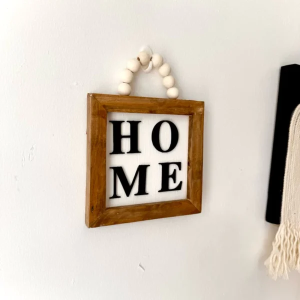 HOME Wooden Signage Frame Farmhouse Decor - Image 6