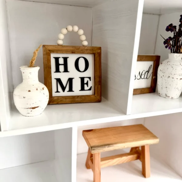 HOME Wooden Signage Frame Farmhouse Decor - Image 8