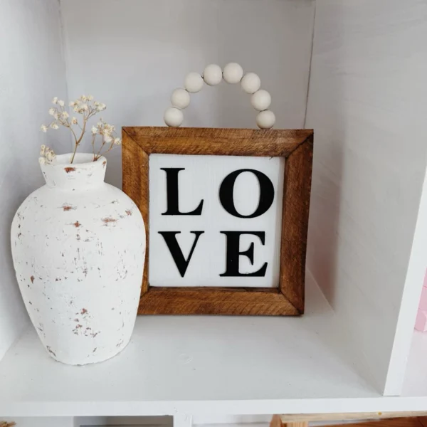 LOVE Wooden Signage Frame Farmhouse Decor - Image 3