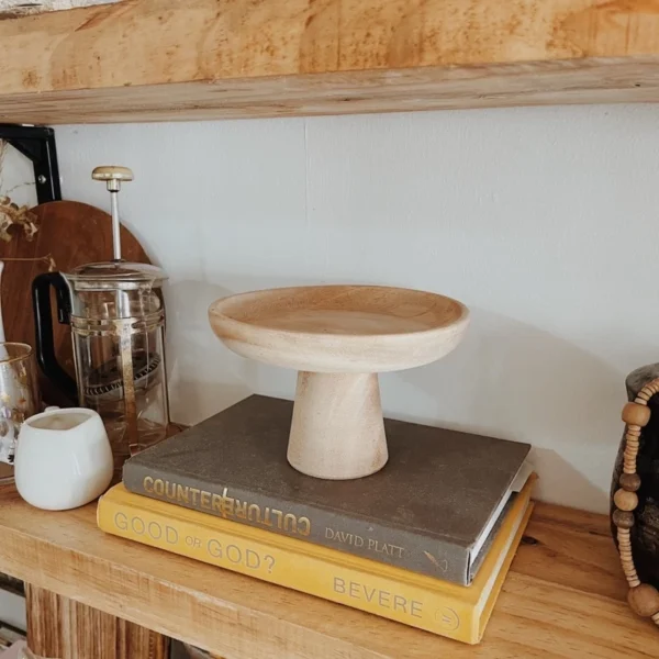 Mini Cake Stand All Natural Wood (Carolina) - Image 4