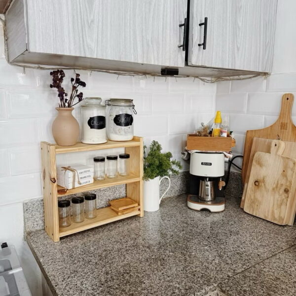 Wooden 3 Layer Shelf Organizer (Lucho) - Image 10