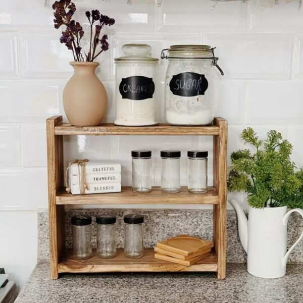 Wooden 3 Layer Shelf Organizer (Lucho) - Image 9