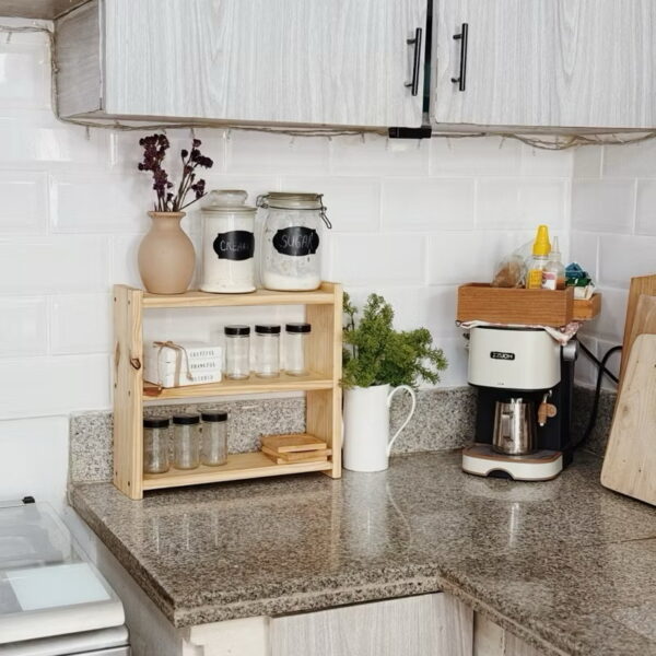 Wooden 3 Layer Shelf Organizer (Lucho) - Image 7