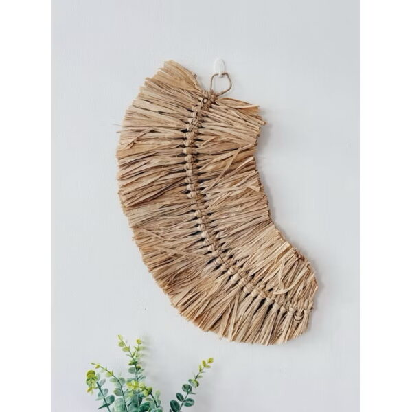 Large Rafia Feather Shape Wall Hang (Rio)