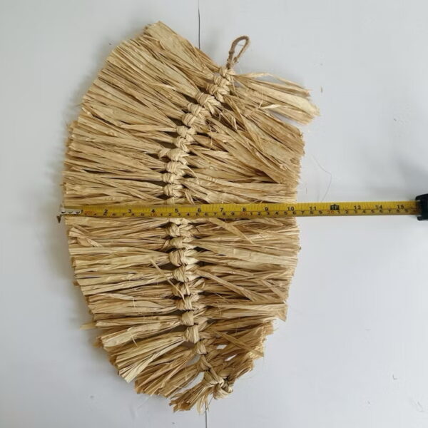 Rafia Feather Shape Wall Hang (Raisa) - Image 2