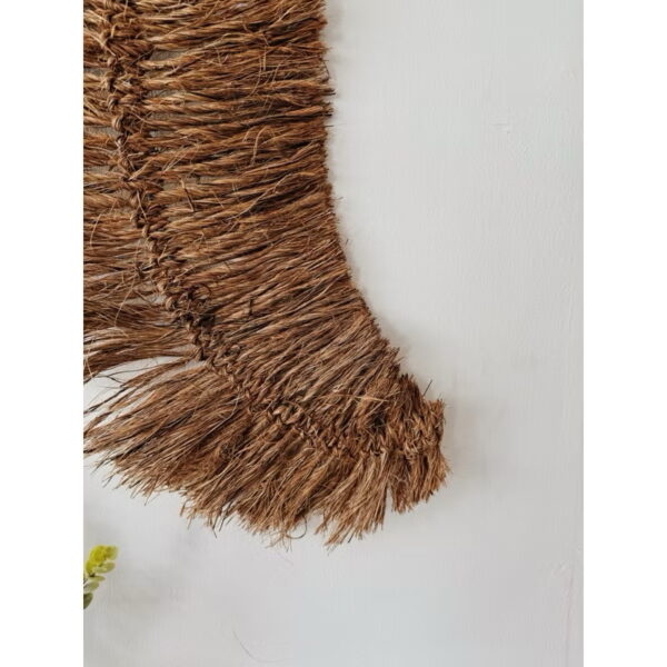 Large Abaca Feather Shape Wall Hang (Amanda) - Image 6