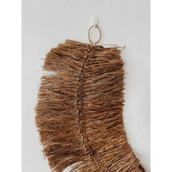Large Abaca Feather Shape Wall Hang (Amanda) - Image 5