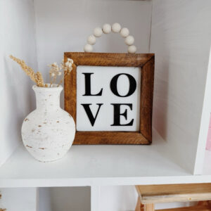 LOVE Wooden Signage Frame Farmhouse Decor