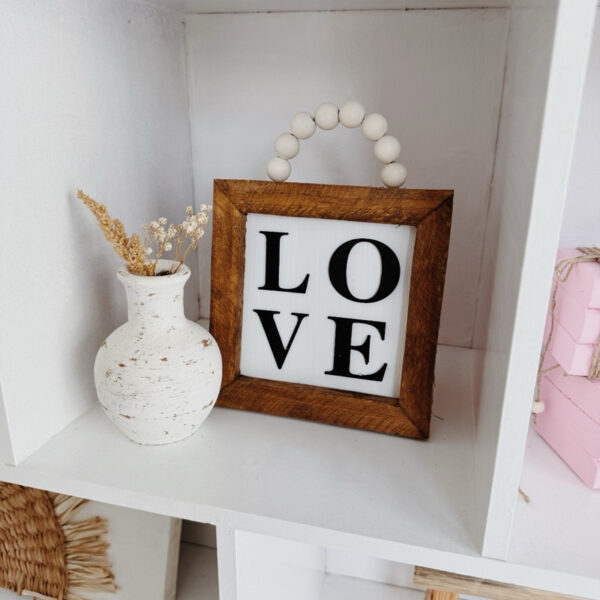 LOVE Wooden Signage Frame Farmhouse Decor - Image 4