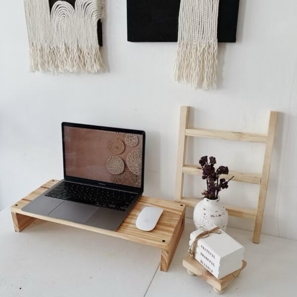 Computer Desktop Laptop Riser Solid Wood (Conrad)