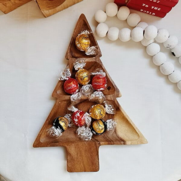 Christmas Tree Shaped Wooden Bowl or Tray (Belle) - Image 8