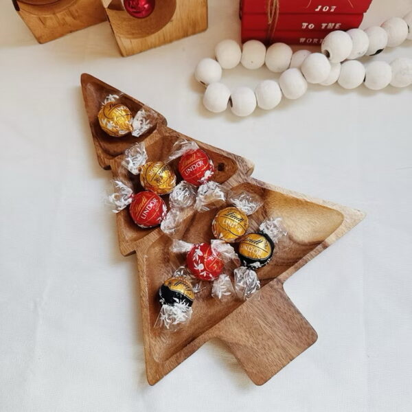 Christmas Tree Shaped Wooden Bowl or Tray (Belle) - Image 7