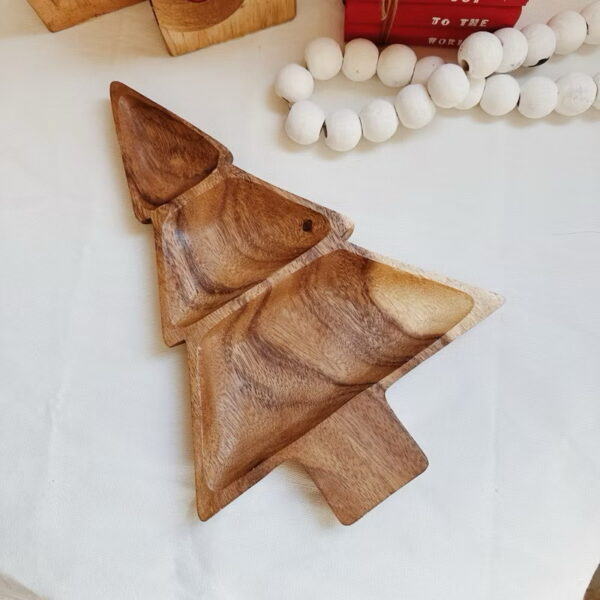 Christmas Tree Shaped Wooden Bowl or Tray (Belle) - Image 6