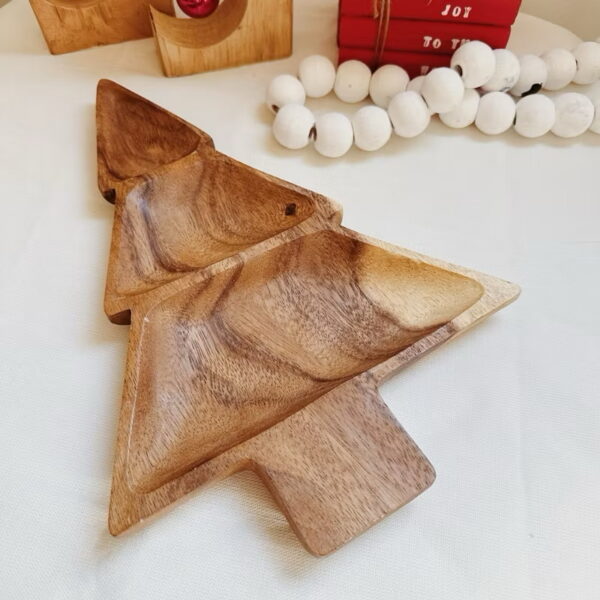 Christmas Tree Shaped Wooden Bowl or Tray (Belle) - Image 10