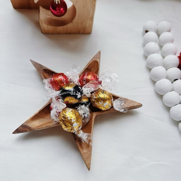 Star Shaped Wooden Bowl Tray (Stella) - Image 5