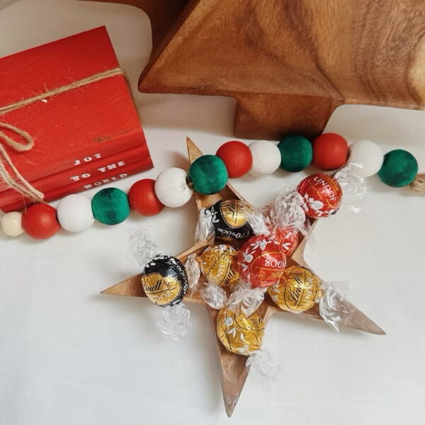 Star Shaped Wooden Bowl Tray (Stella) - Image 3