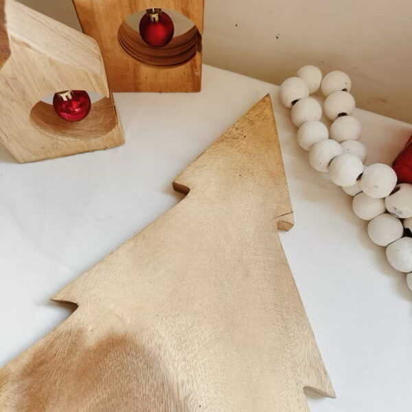 Christmas Tree Wooden Tray Board Chopping Cheese Board (Concio) - Image 6