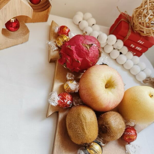 Christmas Tree Wooden Tray Board Chopping Cheese Board (Concio) - Image 5