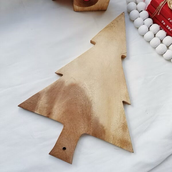 Christmas Tree Wooden Tray Board Chopping Cheese Board (Concio) - Image 4