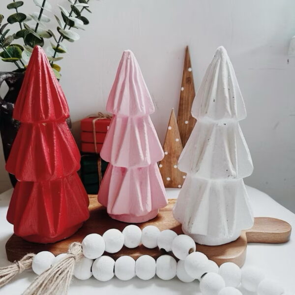 Claypot Christmaa Tree 9” Tall Decorative (Connie)