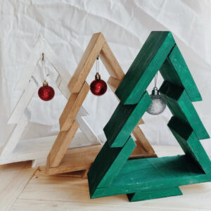 Wooden Christmas Tree 12” Tall (Nicca)