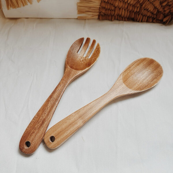 Spoon and Fork Wooden Utensils (Santa Fe) - Image 5
