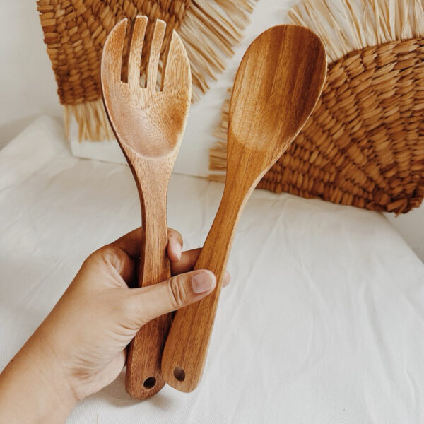 Spoon and Fork Wooden Utensils (Santa Fe) - Image 4