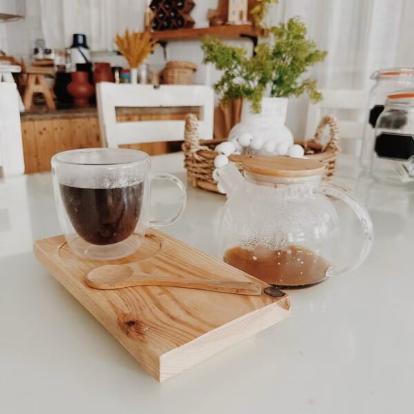 B&Co Wooden Coffee & Spoon Tray (Caleb)