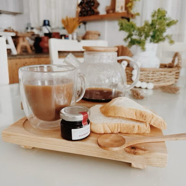 B&Co Wooden Coffee & Spoon Tray (Caleb) - Image 8