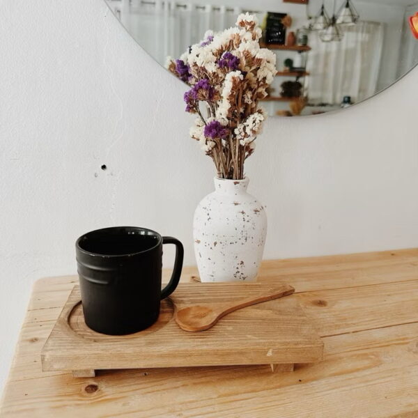 B&Co Wooden Coffee & Spoon Tray (Caleb) - Image 6