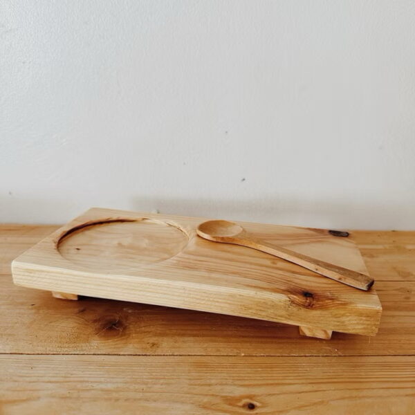 B&Co Wooden Coffee & Spoon Tray (Caleb) - Image 3