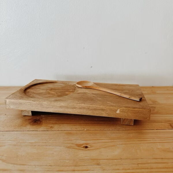 B&Co Wooden Coffee & Spoon Tray (Caleb) - Image 2