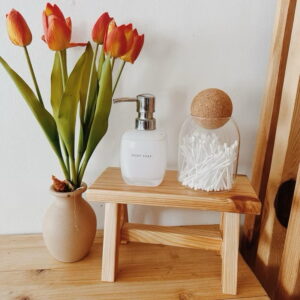B&Co Wooden Small Bench Riser Decorative (Santiago)