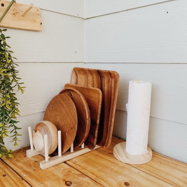 Kitchen Roll/ Tissue Holder Wooden (Thea) - Image 5
