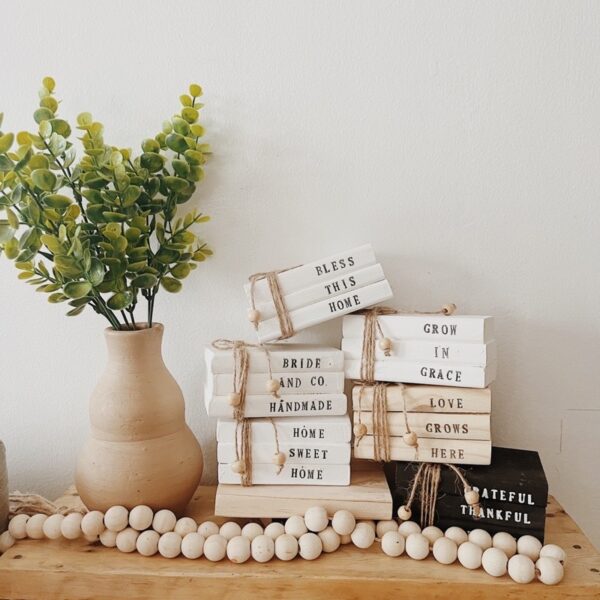 Wooden Mini Book Stack (Maggie) - Image 15