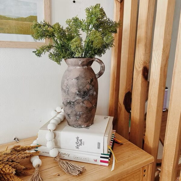 B&Co Handcrafted Clay pot Vintage Vase Decorative (Eva) - Image 9