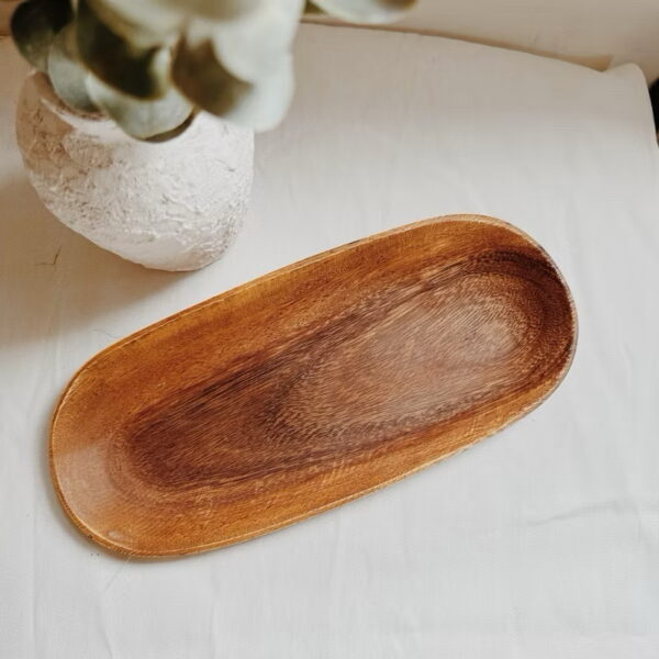 11” Oval Wooden Tray Plate and Decorative (Opal) - Image 7