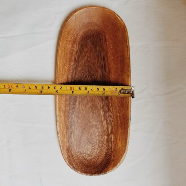 11” Oval Wooden Tray Plate and Decorative (Opal) - Image 2