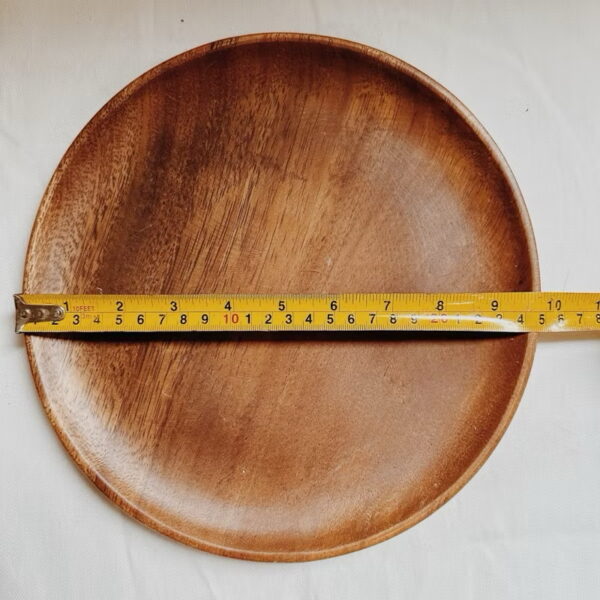 10” Round Wooden Tray Plate Decorative (Pablo) - Image 2