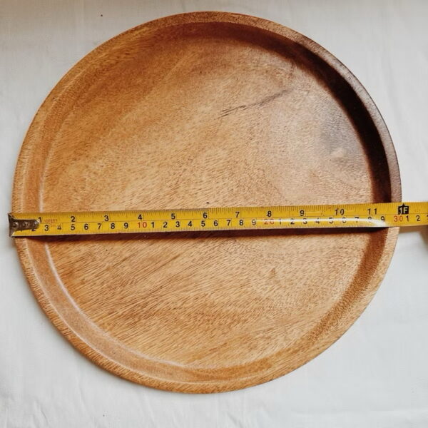 12” Round Wooden Tray Plate Decorative (Pedro) - Image 5