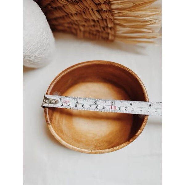 6” Wooden Bowl Tray Salad Bowl and Decorative (Salma) - Image 3