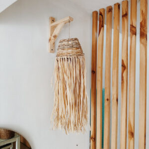 Small Jellyfish Basket Lamp/Abaca Raffia Lamp (Samarah)