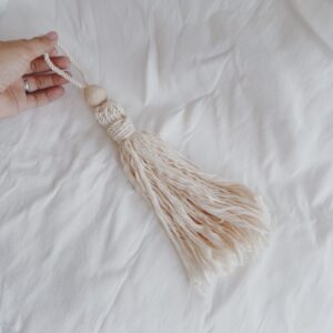 Macrame Cream Tassel (Mona)