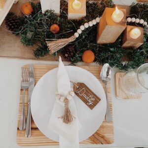 Wooden Placemat and Coaster (Pandora)