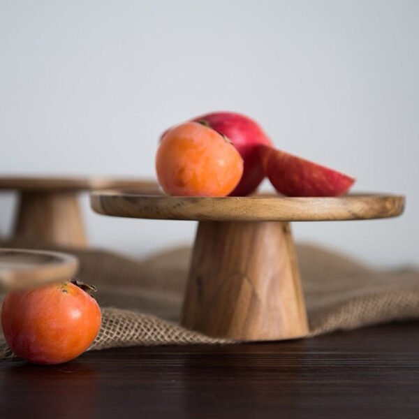 Big Wooden Cake Stand 9”-10” (Cora) - Image 9