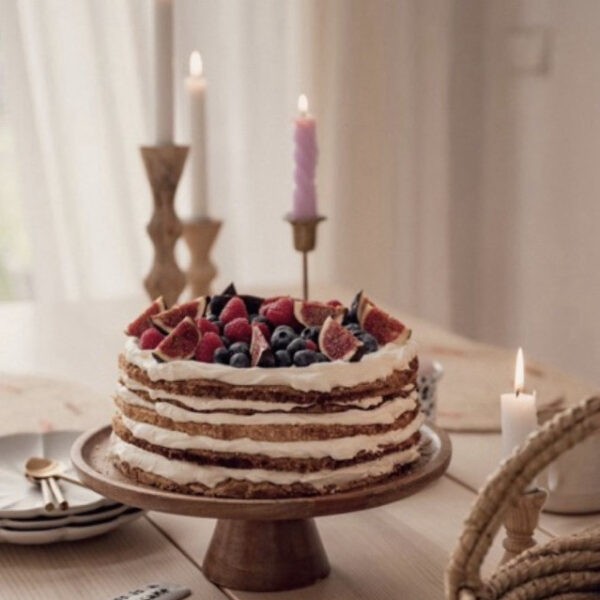 Big Wooden Cake Stand 9”-10” (Cora) - Image 6