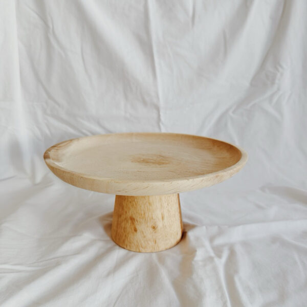 Big Wooden Cake Stand 9”-10” (Cora) - Image 3