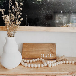 Wooden Block Signage (Gracia)