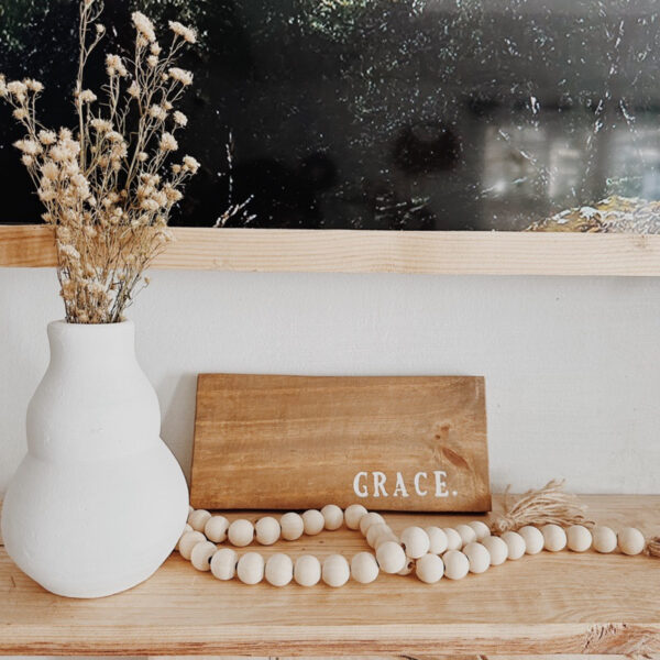 Wooden Block Signage (Gracia)