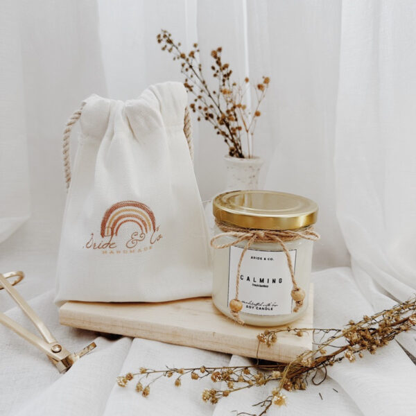 CALMING Fresh Bamboo Scent Soy Wax Candle - Image 7